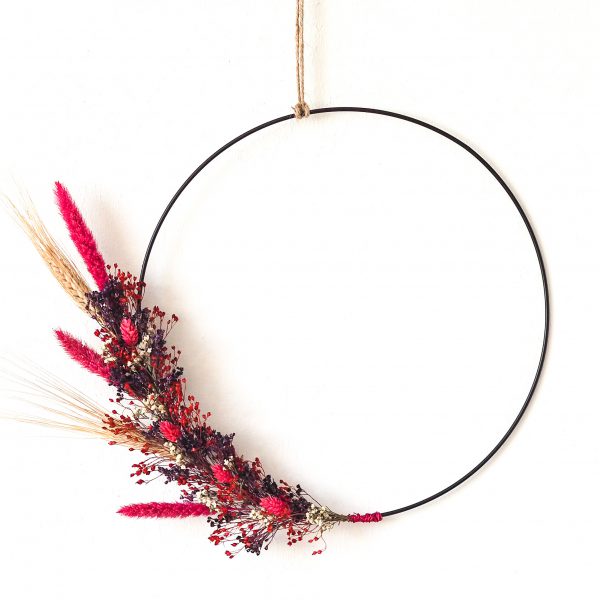 Droogbloemen-krans-roze-paars-DIY-pakket-urbanheart