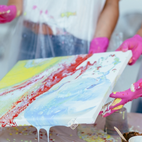 verf- gieten-acrylic-paint-pouring-Zwolle-uitje-urbanheart